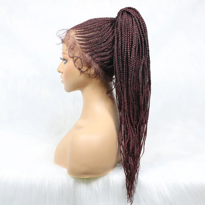 Kima Cornrow & Bantu Knot Braided Wig | Stitch Braids | Full Lace | Heat-Resistant Synthetic Hair
