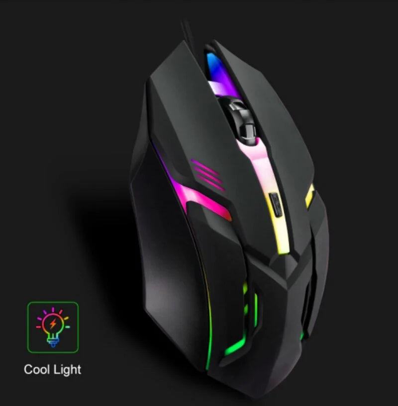 2025 Latest High-Quality Ergonomic Gaming Mouse, for Desktop, and Laptop 4-Button USB RGB Backlit Mouse