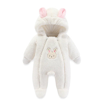 Newborn Baby Winter Jacket  Hooded  Romper   Boys  Girl  0 to 12 Months