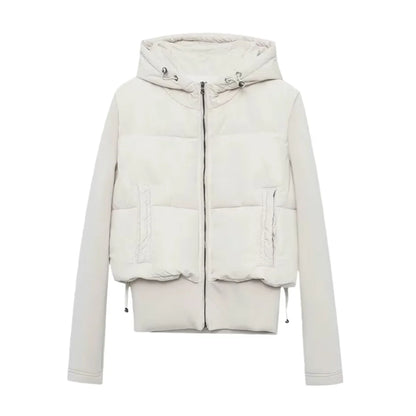 2025 autumn new women casual fashion cotton coat hooded.