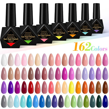10pcs 10ml Gel Nail Polish Set, HEMA TPO Free, Red ,Coffee Brown, Semi Permanent Soak Off ,UV Gel Varnish For Winter Nail Supplies.