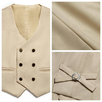 High Quality Kids Suit Set, 4-Piece Slim Fitting  Jacket, Pants, Vest, Bowtie, One Button Communion Kids Suits.