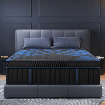 12"Gel Memory Foam Hybrid Pocket Spring Mattress Twin, Full, Queen, King Bed Mattress In A Box.