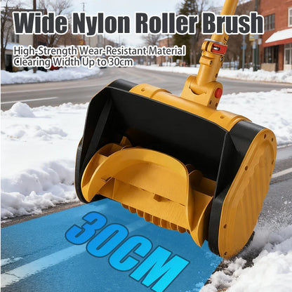 1200W Electric Battery-Powered Snow Blower, High Power Portable Clearing Machine.