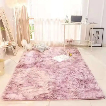 VIKAMA Tie-dyed Fluffy Carpets For Living Room Decor.