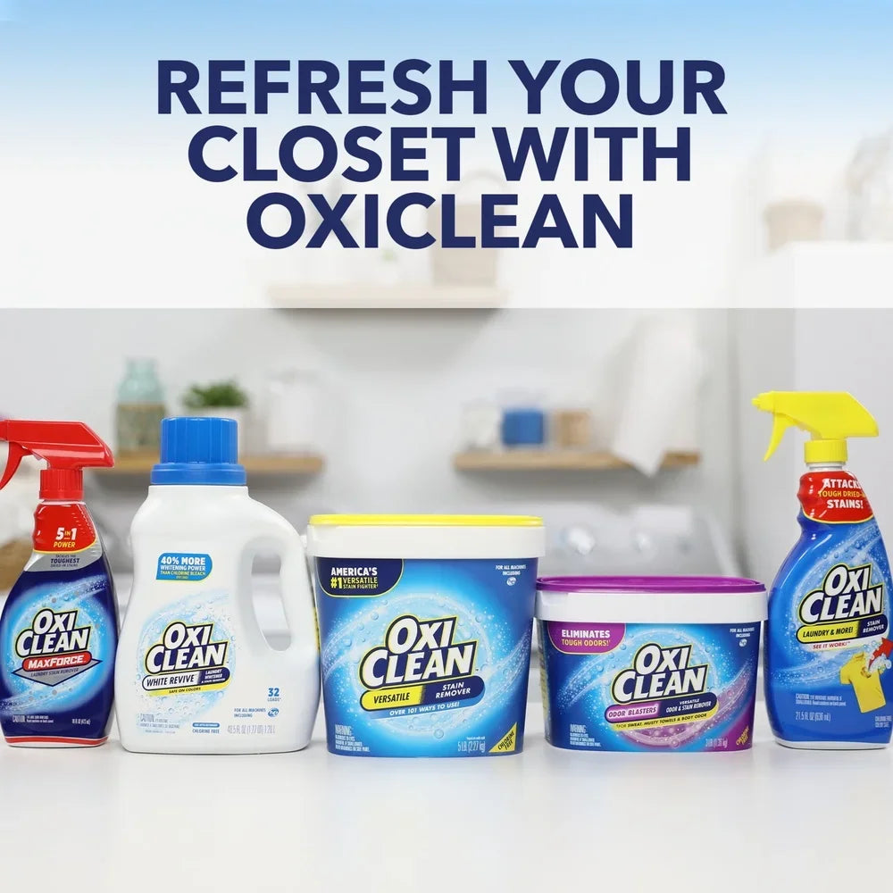 5 lb Oxygen Laundry Detergent Booster Powder Versatile Stain Remover for All Fabrics Home Carpet.