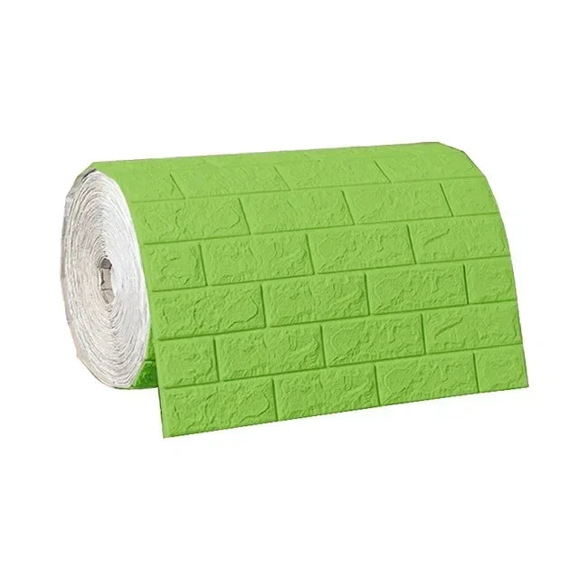3D Self-Adhesive Wallpaper, 70cm*1/5/10m , Waterproof Brick Wall,  Living Room, Bedroom, Children's Room Home Decor