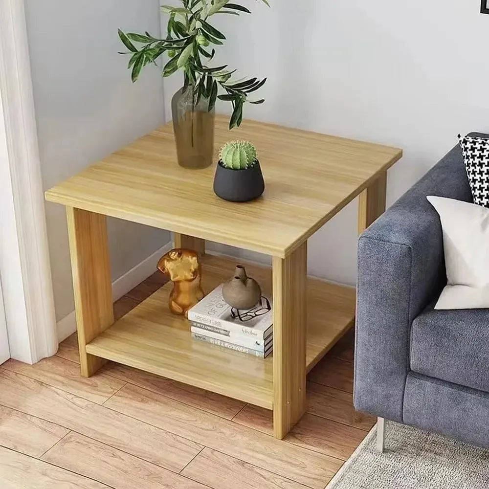 Solid Wood Bedroom Small Side Table Stable Cabinet  Bedside Storage