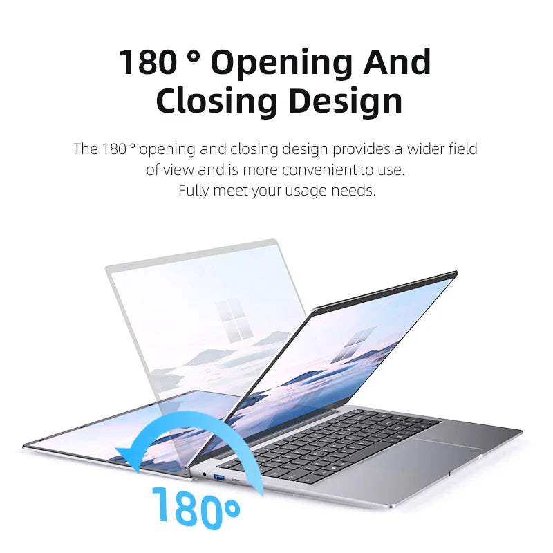 Laptop Computer Windows 11 Pro, Intel Atom A3950 2025 Notebook PC 12GB RAM, 512GB 1TB 2TB SSD ,1920*1080P Office Study Computer.