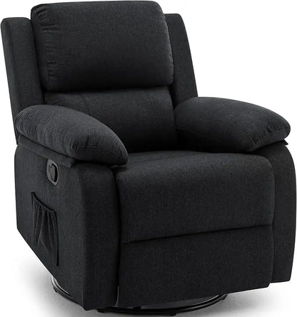 Swivel Rocker Recliner Massage Nursery Glider 360° Living Room Bedroom Beige, Custom