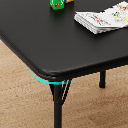 Folding Table and Chairs Set of 3, Portable Table and Chair Soft Cushion.