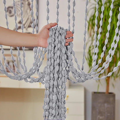 Polyester Door Beaded Curtains Lantern Tassel Cord Curtains.
