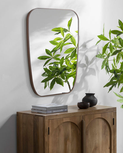 Texcaltic Dark Brown Mirror