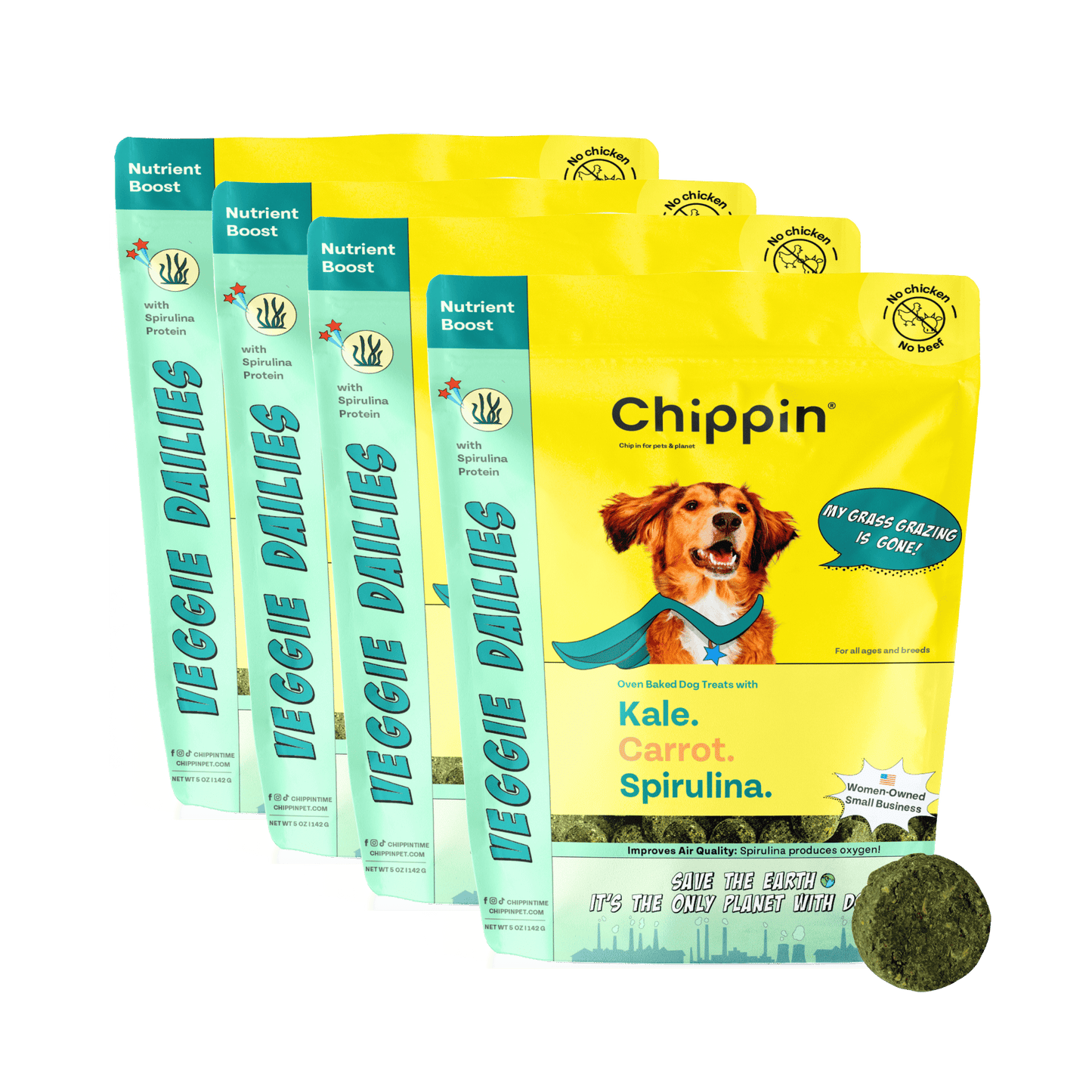 Veggie Dailies with Spirulina, 4-Pack