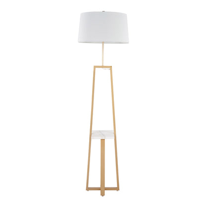 Cosmo Shelf Contemporary Glam Floor Lamp