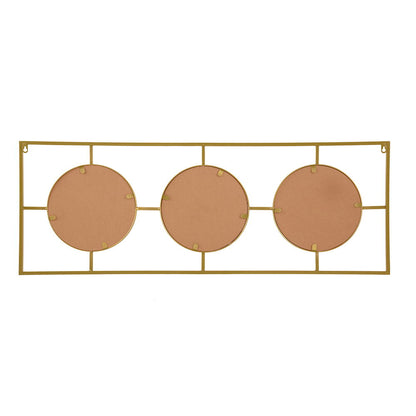 3 Mirror Piece Wall Mirror in Rectangular Frame