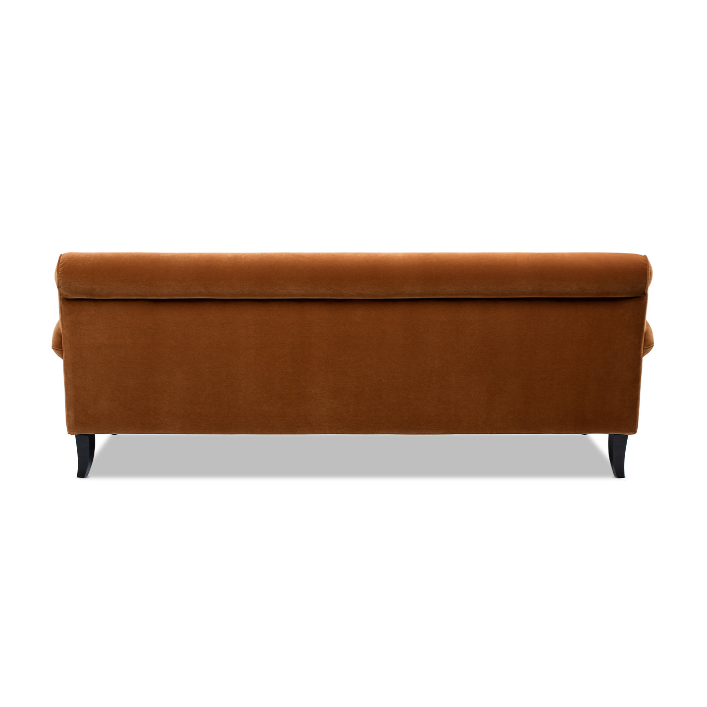 Alana Lawson Three-Cushion Tight Back Sofa, Burnt Orange Performance Velvet