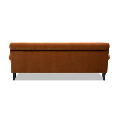 Alana Lawson Three-Cushion Tight Back Sofa, Burnt Orange Performance Velvet