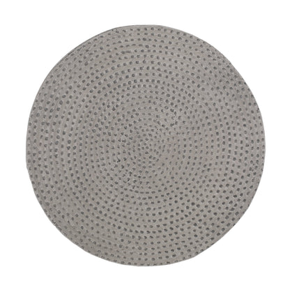 Modern Outdoor Lightweight Concrete Side Table with Natural Finish