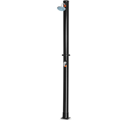 7.2 FT Solar Heated Hot/Cold Shower Spa w/ Base-5.5 Gallon