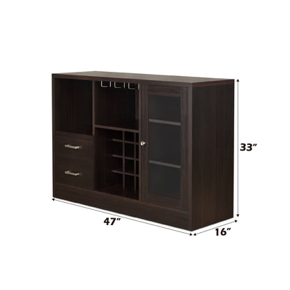 Hazen Wine Cabinet III - Espresso