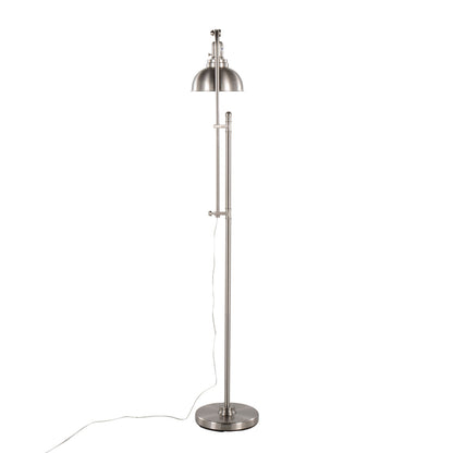 Emery Industrial Floor Lamp in Nickel by LumiSource