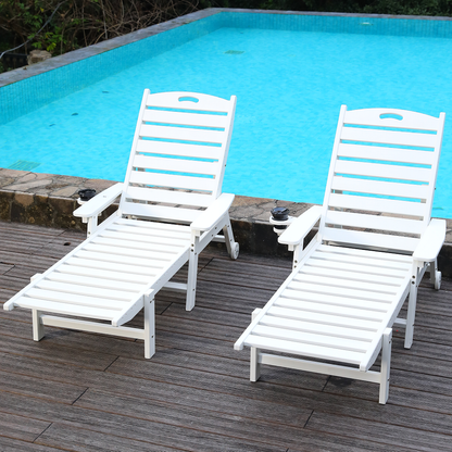 HDPE Chaise Lounge Chair Outdoor