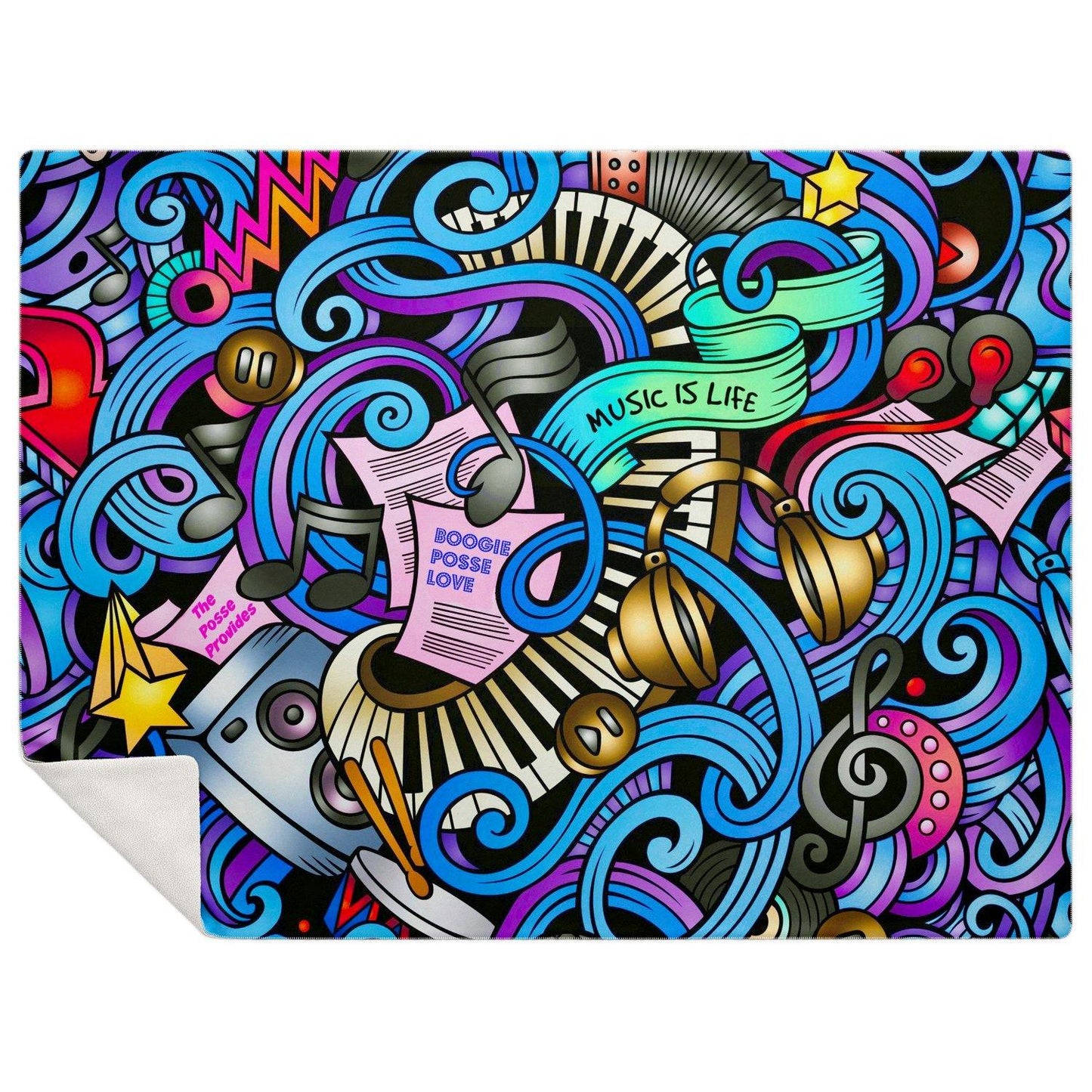 Boogie Posse Premium Microfleece Blanket