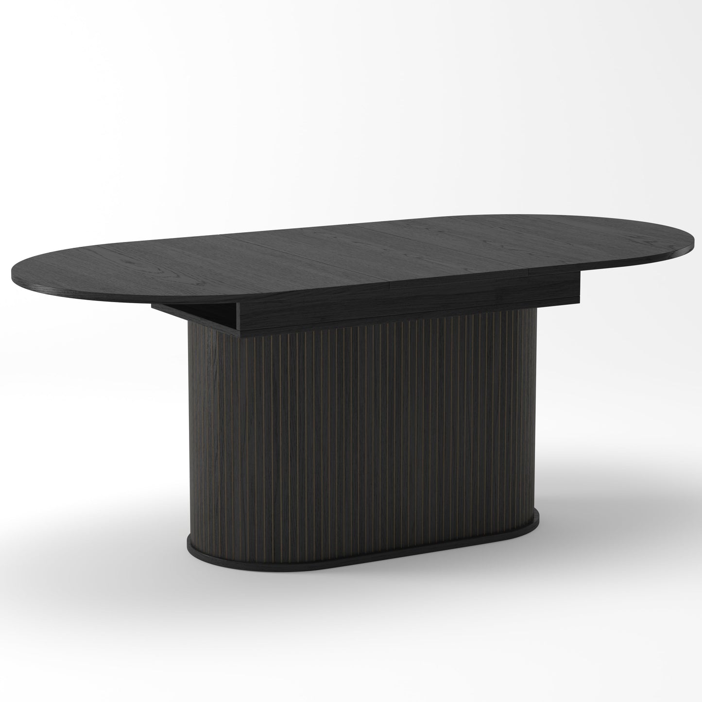 55.11'-70.86' Extendable Dining Table with Striped Legs
