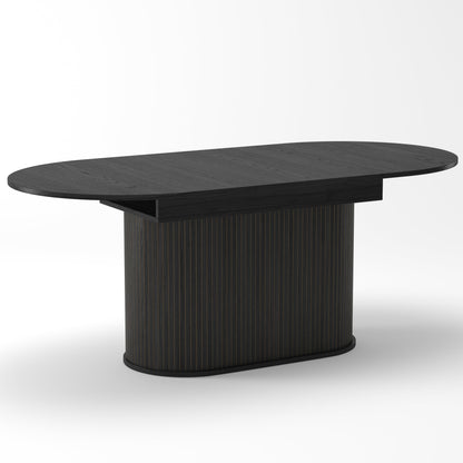 55.11'-70.86' Extendable Dining Table with Striped Legs