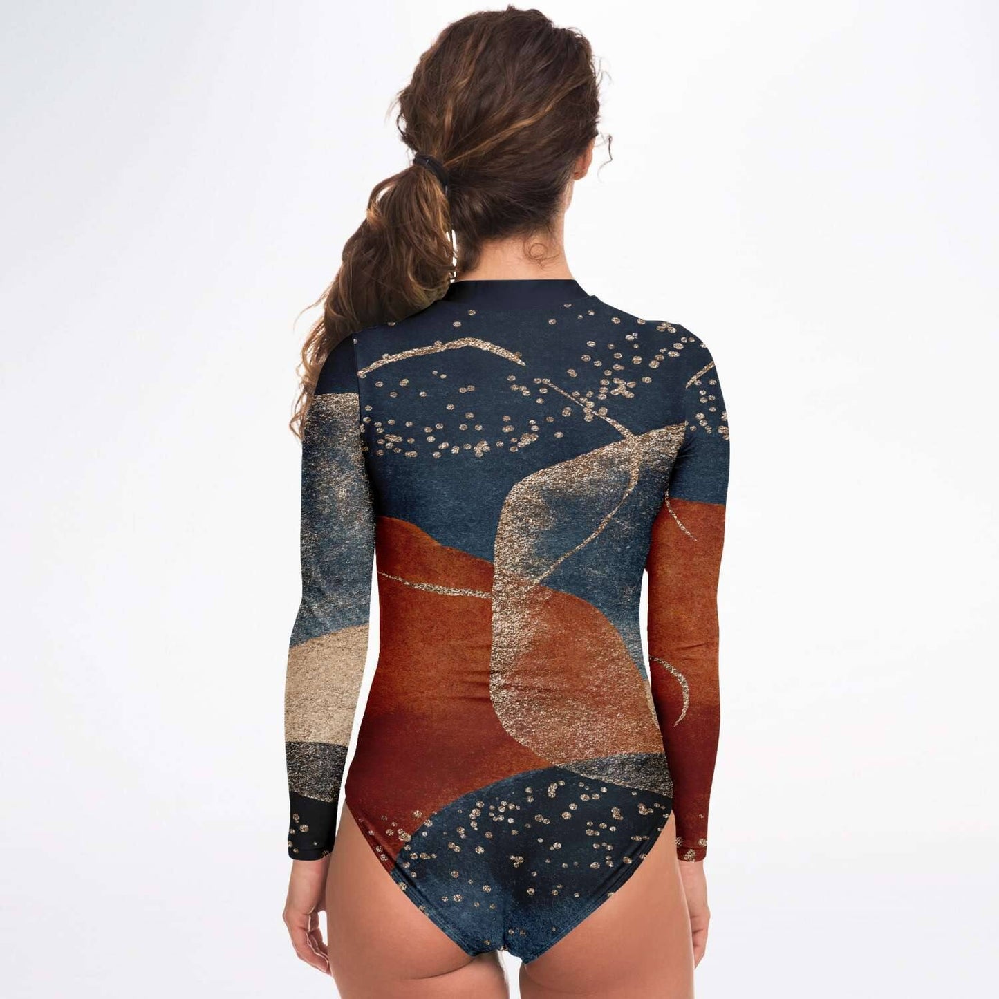Spellbound Long Sleeve Swimsuit | One Piece Bodysuit | Front Zipper