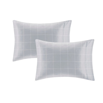 Queen Striped Comforter Set with Bed Sheets
