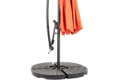 10ft Offset Hanging Market Patio Umbrella with Easy Tilt Adjustment
