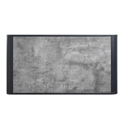Raziela Concrete Coffee Table - Black / Gray