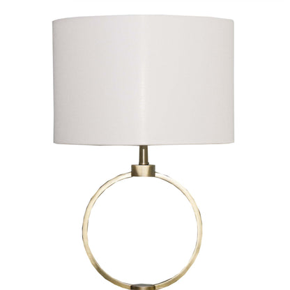 Nordic Home Creative Bedroom Table Lamp with Grid Metal Circular Design