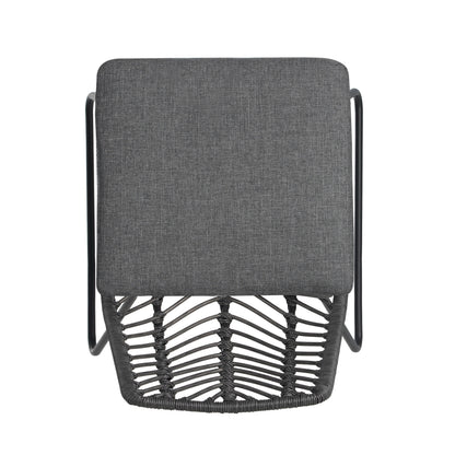DEJA Chair 2PCS with 2 Cushions, Gray