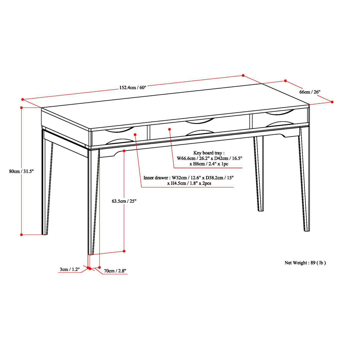 Harper Desk - Black