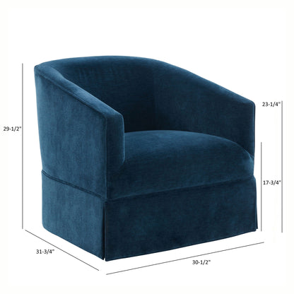 Elm Skirted Swivel Chair