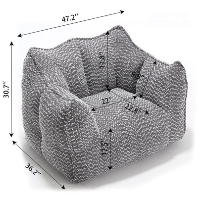 Comfortable Chenille Sofa Chairs With Highly Resilient Foam