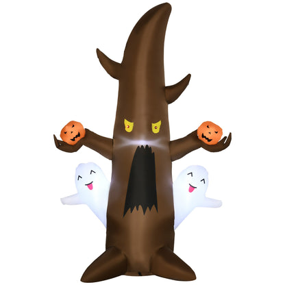 5FT Illuminated Inflatable Halloween Ghost Tree