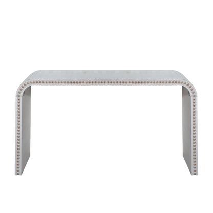 Washed White Console Table, 59in Entryway Table