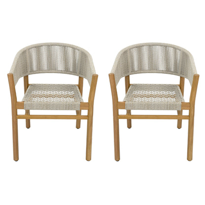 Outdoor Accent Chair Set 2 Person Seating Group