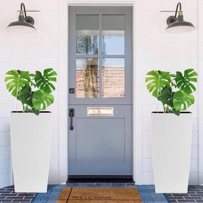 30 in Tall Large Flower Pot Planter with Self-Watering Drainage Holes