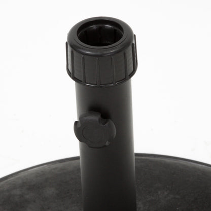 Stylish Concrete Umbrella Base with Iron Support Pole