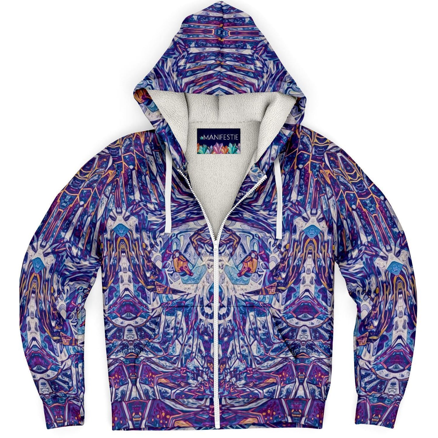 Spider Queen Premium Sherpa Lined Zip Hoodie