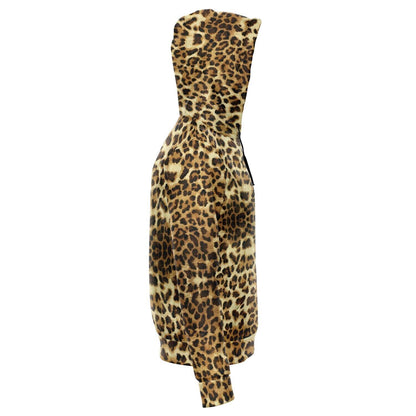 LEOPARD PRINT PREMIUM ZIP UP HOODIE