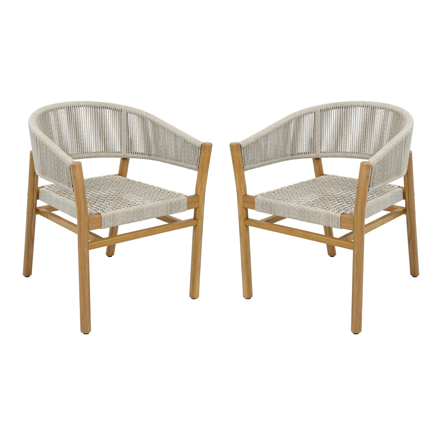 Outdoor Accent Chair Set 2 Person Seating Group