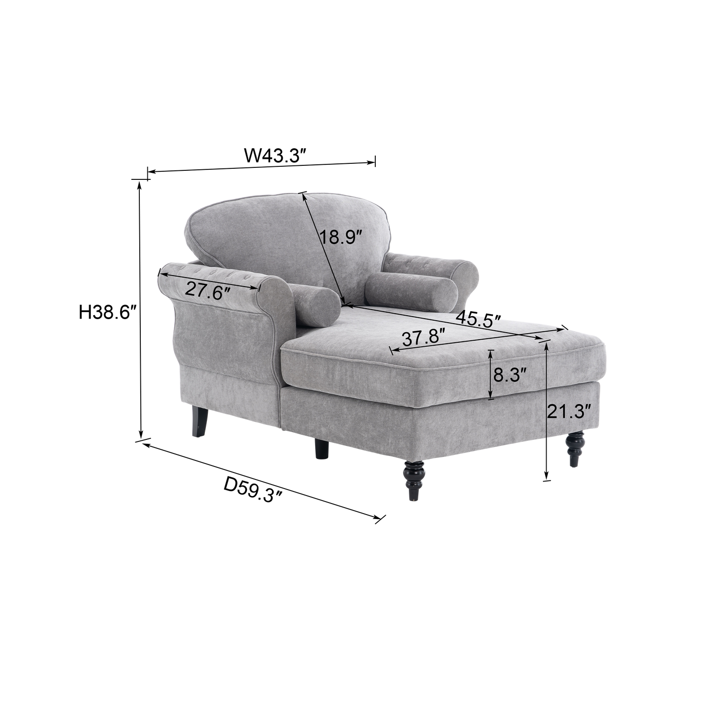 Oversized Chaise Lounge Indoor