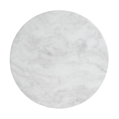 Outdoor Ponti Travertine Side Table, White