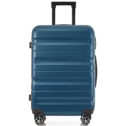 Hardshell ABS Luggage Set 24-Inch Spinner Suitcase with 2 Packing Cubes